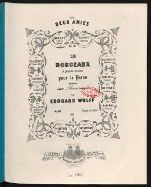 N°. 8: Fantaisie sur Beatrice di Tenda : op: 122 N°. 8