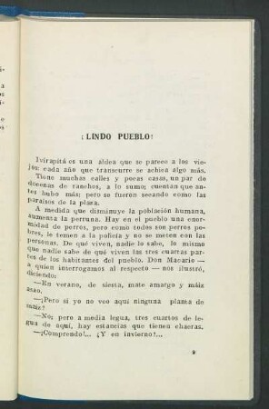 ¡Lindo pueblo!