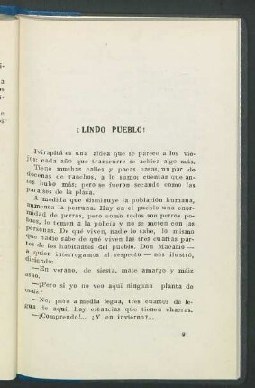 ¡Lindo pueblo!