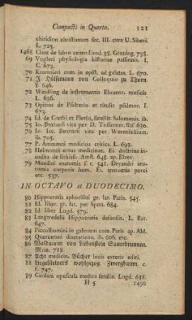 In Octavo et Duodecimo