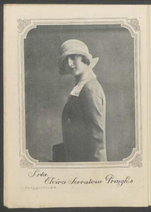 [Retrato de] Srta. Elvira Serratosa Pringles : Foto González