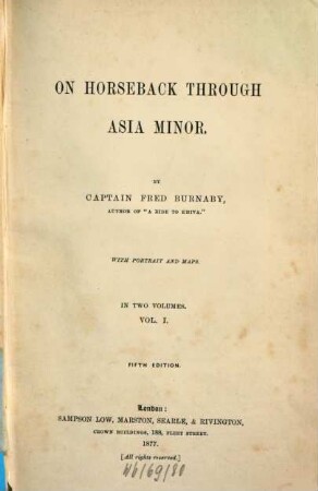 On horseback through Asia minor, 1
