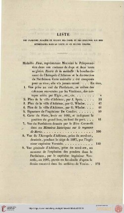Liste des planches