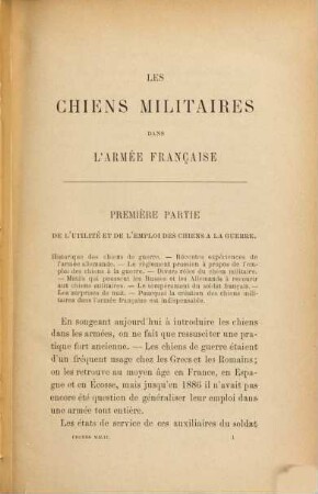 Les chiens militaires dans l'armée française