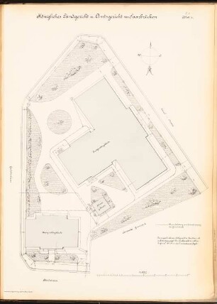 Amtsgericht, Saarbrücken: Lageplan 1:200