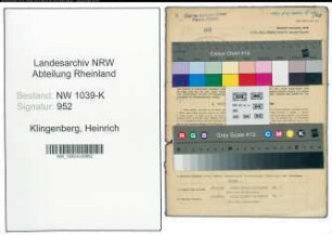 Entnazifizierung Heinrich Klingenberg , geb. 09.01.1897 (Polizist)