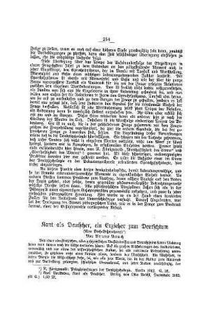 Kant als Deutscher, ein Erzieher zum Deutschtum : (eine Buch-Besprechung)