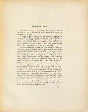 The Chultunes of Labná, Yucatan : Report of explorations by the Museum, 1888 - 89 and 1890 - 91