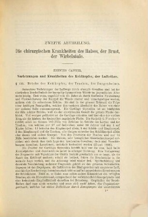 Hueter-Lossen's Grundriss der Chirurgie, 2,2/3. Specieller Teil ; 2/3, Die chirurgischen Krankheiten des Halses und Rumpfes
