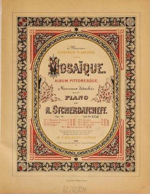 Mosaïque : album pittoresque ; morceaux détachés pour piano ; op. 15