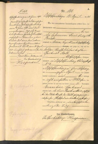 Standesamtsbuch der Stadt Aschaffenburg: Geburten 365/1900 - 184/1901