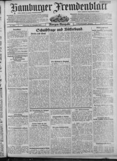 Hamburger Fremdenblatt, Morgenausgabe