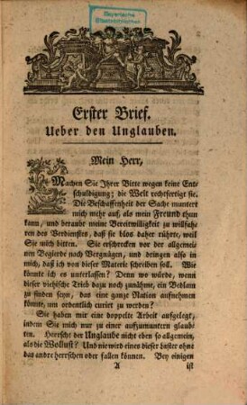 Der nicht fabelhafte Centaur : in sechs Briefen an einen Freund über das im Schwange gehende Leben
