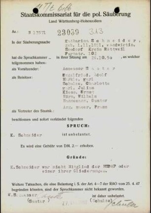 Schneider, Katharina