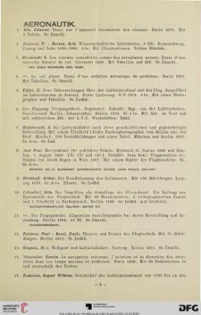 Aeronautik (Nr. 1-16)