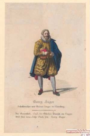 Georg Hager (d.J.), Schuhmacher und Meistersinger