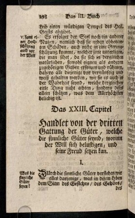 298-309, Das XXIII. - XXV. Capitel