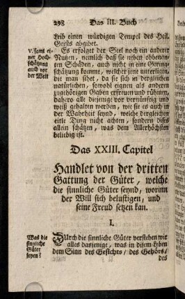 298-309, Das XXIII. - XXV. Capitel