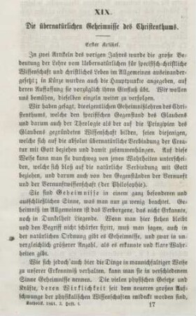 257-283 Die übernatürlichen Geheimnisse des Christenthums
