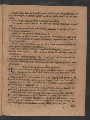 Libri Poetici, & ad rem metricam pertinentes.