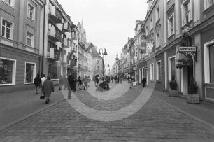 Straßenansicht ul. Krakowska (Krakauerstr.) in der Altstadt von Oppeln