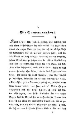 I. Die Hausmannskost
