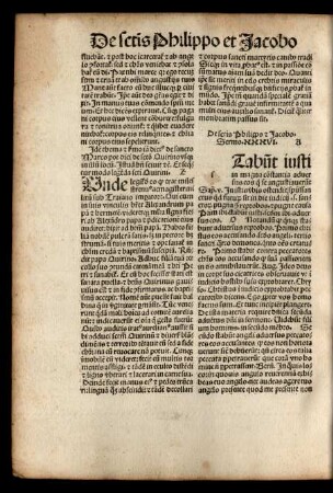 De sanctis Philippo et Jacobo. Sermo. XXXVI.
