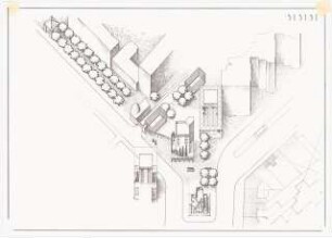 Moritzplatz, Berlin-Kreuzberg Schinkelwettbewerb 1983: Lageplan