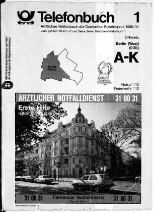 1989-90: Telefonbuch : das Telefonbuch der Deutschen Telekom AG