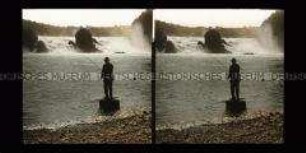 Angler am Rheinfall, Neuhausen am Rheinfall