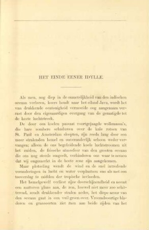 Het einde eener idylle