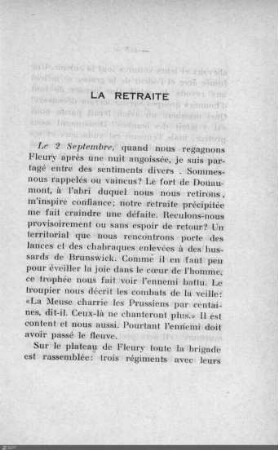 La retraite