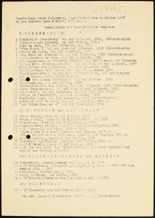 Ausstellung Oskar Schlemmer,...