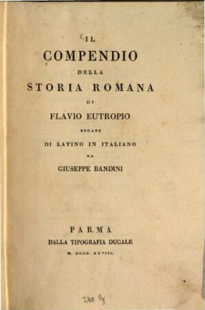 Il compendio della storia romana