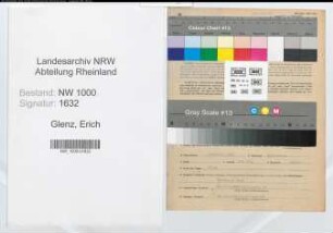 Entnazifizierung Erich Glenz, geb. 09.10.1906 (Direktor)