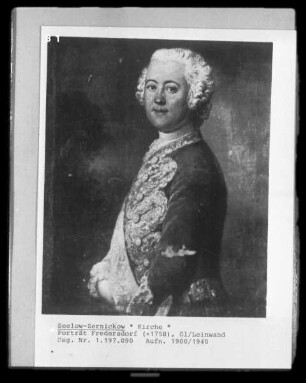 Porträt des Herrn Fredersdorf, verstorben 1758