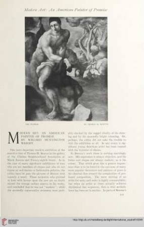 Vol. 61 (1917) = No. 243: Modern art : an American painter of promise
