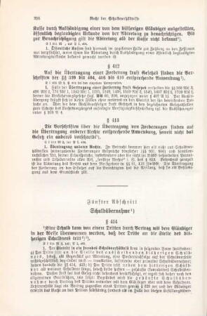 Fünfter Abschnitt Schuldübernahme