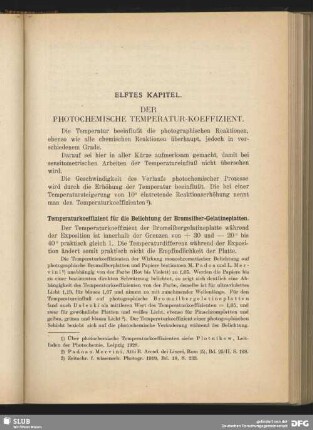 Elftes Kapitel. Der photochemische Temperatur-Koeffizient