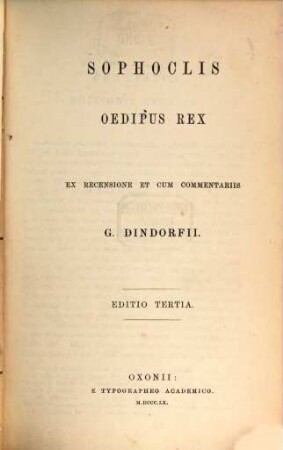 Aeschyli tragoediae superstites et deperditarum fragmenta, 1