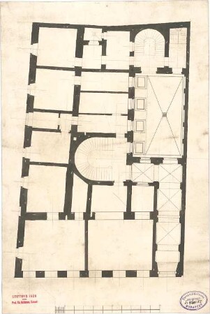 Hofmann, Theobald; Wohnhaus - Grundriss