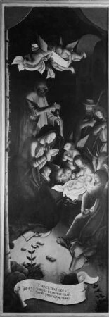 Tafel des Marienaltars - Die Geburt Christi