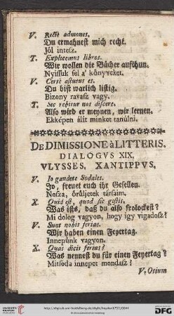 Dialogvs XIX.