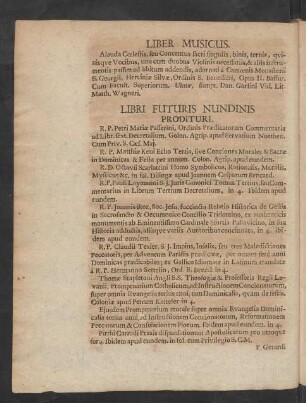 Liber Musicus.