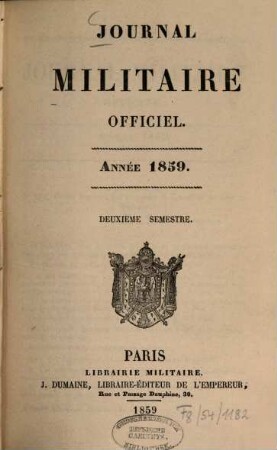 Journal militaire officiel. 1859,2