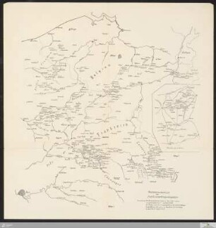 Hauptübersichtsskizze des französischen Kriegsschauplatzes