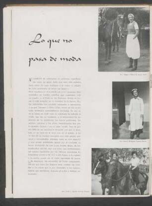 Lo que no pasa de moda