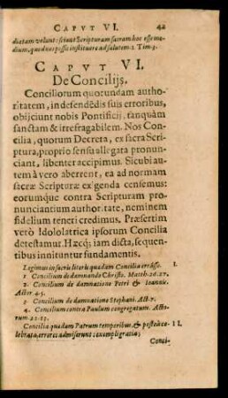 Caput VI. De Conciliis.