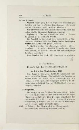 Zweiter Abschnitt. Die neueste Zeit. Von 1815 bis auf die Gegenwart