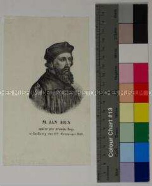 Porträt der böhmischen katholischen Theologen, Philosophen und Reformers Jan Hus